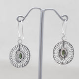 Tourmaline Silver Earrings