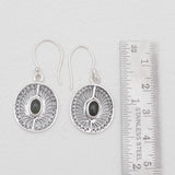 Tourmaline Silver Earrings