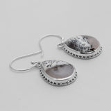 925 Silver Dendritic Opal Earring