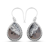 925 Silver Dendritic Opal Earring