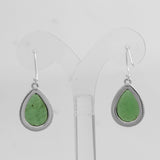 925 Silver Nephrite Jade Earrings