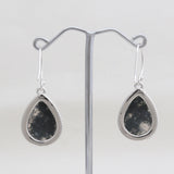 925 Sterling Silver Moss Agate Earrings