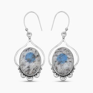 Malachite Chrysocolla Silver Earrings