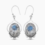 Malachite Chrysocolla Silver Earrings