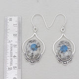 Malachite Chrysocolla Silver Earrings