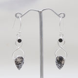 925 Silver Dendritic Opal Earrings