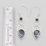 925 Silver Dendritic Opal Earrings