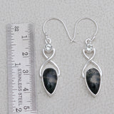 925 Silver Moss Agate Earring