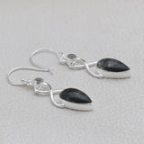 925 Silver Moss Agate Earring