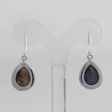 Tiger Eye Silver Earrings