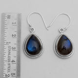 Tiger Eye Silver Earrings