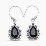 Green Amethyst Silver Earrings