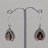 Green Amethyst Silver Earring