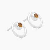 Moonstone Silver Studs Earrings