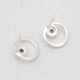 Moonstone Silver Studs Earrings