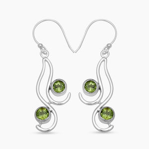 Mystic Quartz Silver Earrings