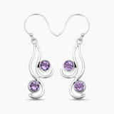 925 Sterling Silver Blue Topaz Earrings