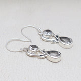 925 Starling Silver Crystal Earring