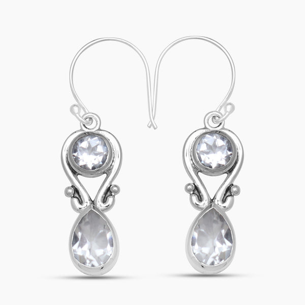 925 Sterling Silver Crystal Earrings