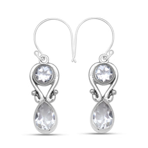 925 Sterling Silver Crystal Earrings