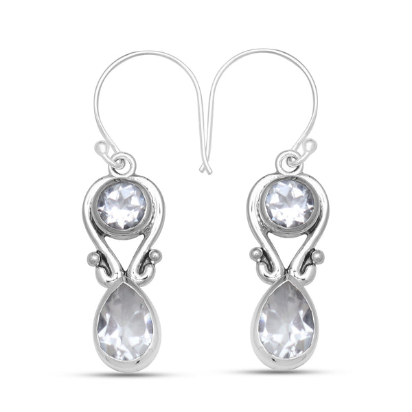 925 Sterling Silver Crystal Earrings