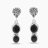 925 Silver Black Onyx Earrings