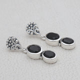 925 Silver Black Onyx Earring