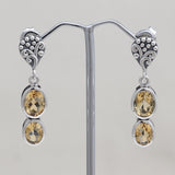 925 Silver Black Onyx Earring