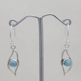 925 Silver Larimar Earring