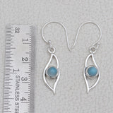 925 Silver Larimar Earring