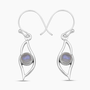 925 Silver Larimar Earrings