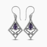 925 Sterling Silver Citrine Earrings