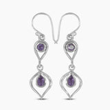 Mystic Quartz Silver Earrings