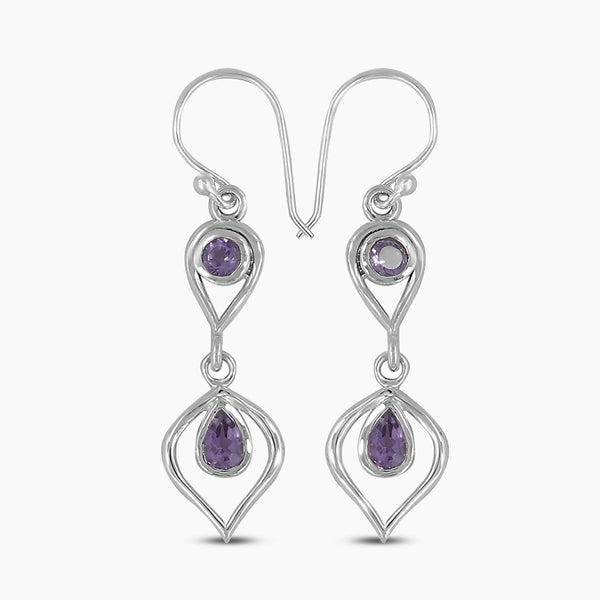 Mystic Quartz Silver Earrings