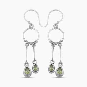 925 Sterling Silver Peridot Jewelry Sets