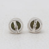 Tasmanian Serpentine Silver Stud Earrings