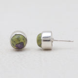 Tasmanian Serpentine Silver Stud Earrings