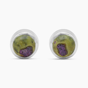 Tasmanian Serpentine Silver Stud Earrings