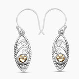 925 Sterling Silver Garnet Earrings