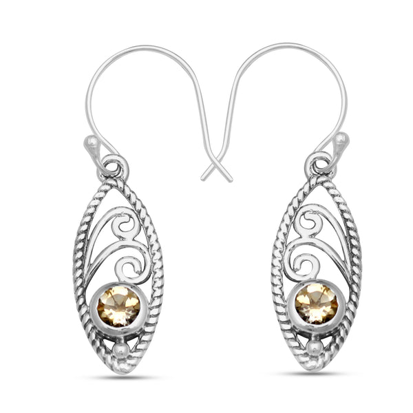 925 Sterling Silver Garnet Earrings