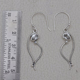 925 Starling Silver Garnet Earring