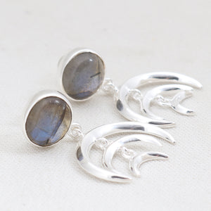 925 Sterling Silver Labradorite Earrings