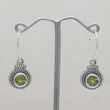 925 Starling Silver Peridot Earrings