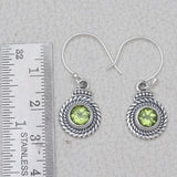 925 Starling Silver Peridot Earrings