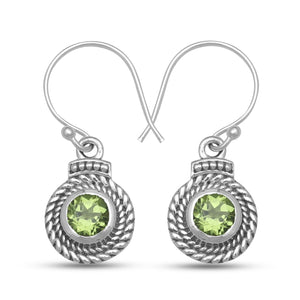 925 Sterling Silver Peridot Earrings