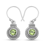 925 Starling Silver Peridot Earrings