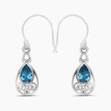 925 Sterling Silver Iolite Earrings