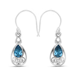 925 Starling Silver Iolite Earring