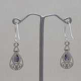 925 Starling Silver Iolite Earring