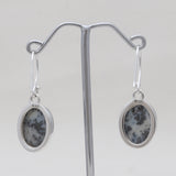 Medicine Bow Plume Agate Silver Earrings